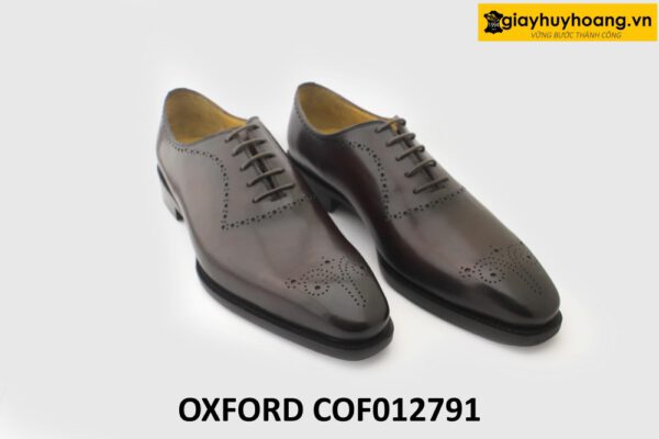 [Size 44] Giày da nam da bê ý italy cao cấp Oxford COF012791 003