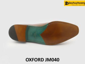 [Outlet size 46] Giày tây nam da trơn màu bò Oxford JM040 006