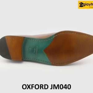 [Outlet size 46] Giày tây nam da trơn màu bò Oxford JM040 006