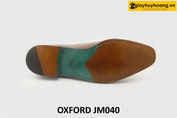 [Outlet size 46] Giày tây nam da trơn màu bò Oxford JM040 006