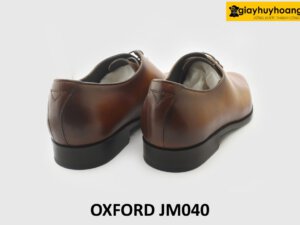 [Outlet size 46] Giày tây nam da trơn màu bò Oxford JM040 005