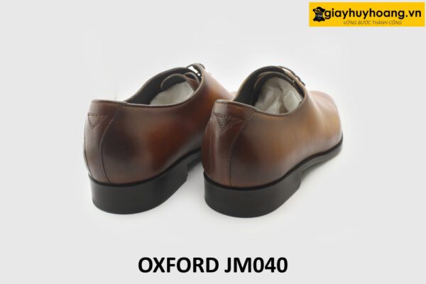 [Outlet size 46] Giày tây nam da trơn màu bò Oxford JM040 005