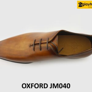 [Outlet size 46] Giày tây nam da trơn màu bò Oxford JM040 002