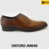 [Outlet size 46] Giày tây nam da trơn màu bò Oxford JM040 001