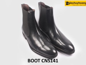 [Size 39+41] Giày da nam cổ thun co giãn chelsea boot CNS141 004