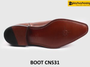 [Size 47] Giày da nam màu sáng trẻ trung chelsea boot CNS31 005