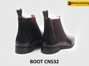 [Size 39+42] Giày da nam cổ cao thời trang chelsea boot CNS32 005