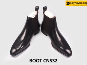 [Size 39+42] Giày da nam cổ cao thời trang chelsea boot CNS32 004