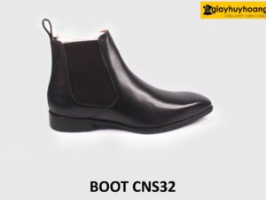 [Size 39+42] Giày da nam cổ cao thời trang chelsea boot CNS32 001