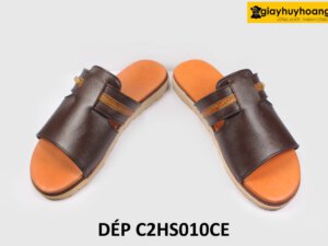 [Size 41] Dép da nam thời trang cao cấp Loafer C2HS010CE 004