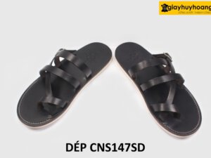 [Size 41] Dép da nam đi thoải mái Loafer CNS147SD 004