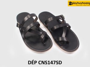 [Size 41] Dép da nam đi thoải mái Loafer CNS147SD 003