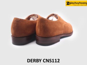 Giày da lộn nam màu vàng bò cao cấp Derby CNS112 005