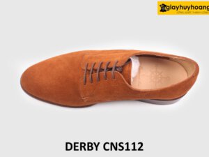 Giày da lộn nam màu vàng bò cao cấp Derby CNS112 003
