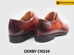 [Size 41] Giày da nam phom last mũi nhọn Derby CNS34 006