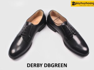 [Size 44] Giày tây nam đen mũi tròn công sở Derby DBGREEN 004