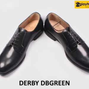 [Size 44] Giày tây nam đen mũi tròn công sở Derby DBGREEN 004