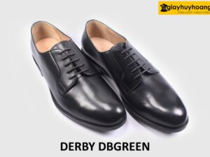 [Size 44] Giày tây nam đen mũi tròn công sở Derby DBGREEN 003