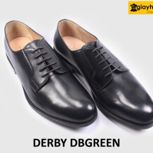 [Size 44] Giày tây nam đen mũi tròn công sở Derby DBGREEN 003