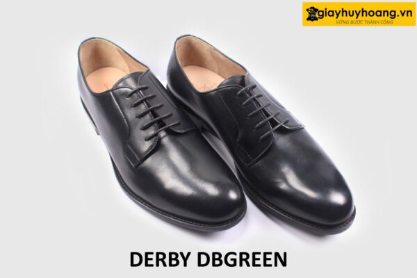 [Size 44] Giày tây nam đen mũi tròn công sở Derby DBGREEN 003