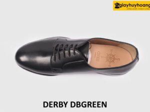 [Size 44] Giày tây nam đen mũi tròn công sở Derby DBGREEN 002