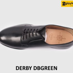 [Size 44] Giày tây nam đen mũi tròn công sở Derby DBGREEN 002