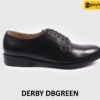 [Size 44] Giày tây nam đen mũi tròn công sở Derby DBGREEN 001