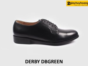 [Size 44] Giày tây nam đen mũi tròn công sở Derby DBGREEN 001