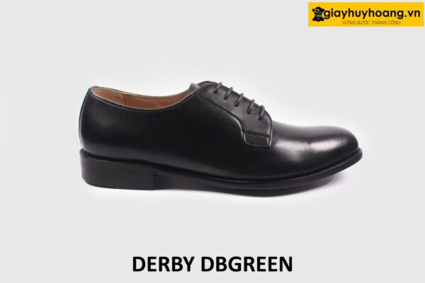 [Size 44] Giày tây nam đen mũi tròn công sở Derby DBGREEN 001