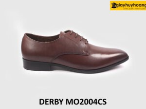 [Size 41] Giày da nam mũi thon nhọn màu nâu Derby MO2004CS 001