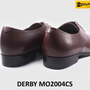 [Size 41] Giày da nam mũi thon nhọn màu nâu Derby MO2004CS 005