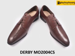 [Size 41] Giày da nam mũi thon nhọn màu nâu Derby MO2004CS 004