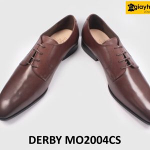 [Size 41] Giày da nam mũi thon nhọn màu nâu Derby MO2004CS 004