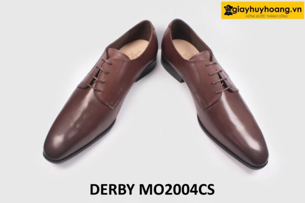 [Size 41] Giày da nam mũi thon nhọn màu nâu Derby MO2004CS 004