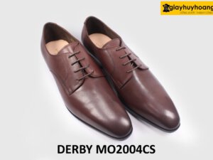 [Size 41] Giày da nam mũi thon nhọn màu nâu Derby MO2004CS 003