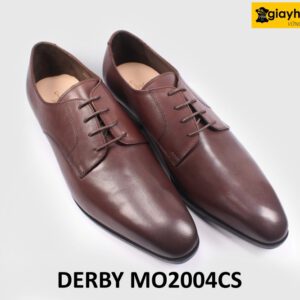 [Size 41] Giày da nam mũi thon nhọn màu nâu Derby MO2004CS 003