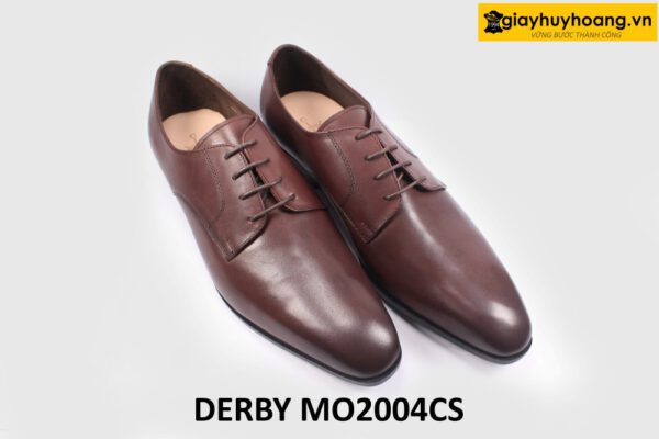 [Size 41] Giày da nam mũi thon nhọn màu nâu Derby MO2004CS 003