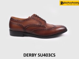 [Size 43] Giày da nam thời trang đóng thủ công Derby SU403CS 001