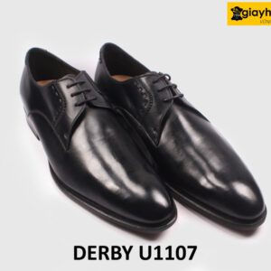 [Size 42] Giày da nam phom thon nhọn Derby U1107 003