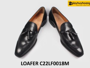 [Size 41] Giày da nam không dây màu đen Loafer C22LF018M 004