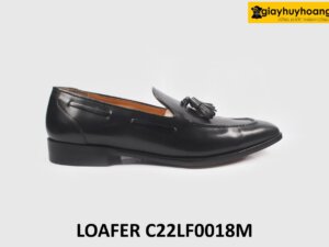 [Size 41] Giày da nam không dây màu đen Loafer C22LF018M 001