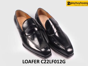 [Size 41] Giày lười nam da bóng cao cấp Loafer C22LF012G 003