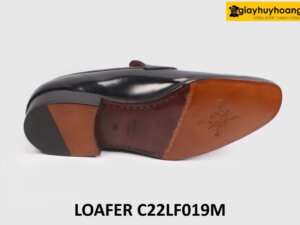 [Size 41] Giày da nam không dây màu đen Loafer C22LF018M 0025