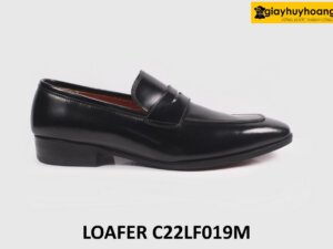 [Size 40] Giày lười da bê con đế da bò dấu chỉ Loafer C22LF019M 001
