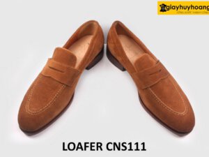 [Size 38+43+44] Giày lười nam da lộn vàng bò Loafer CNS111 003