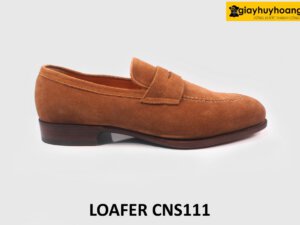[Size 38+43+44] Giày lười nam da lộn vàng bò Loafer CNS111 001