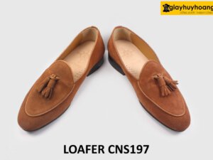 [Size 38+45] Giày da lộn nam cá tính phong cách Loafer CNS197 004