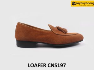 [Size 38+45] Giày da lộn nam cá tính phong cách Loafer CNS197 001