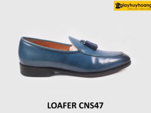 [Size 46] Giày lười nam nhuộm màu xanh coban Loafer CNS47 001