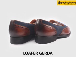 [Size 43] Giày lười nam Wingtips phối da lộn Loafer GERDA 005